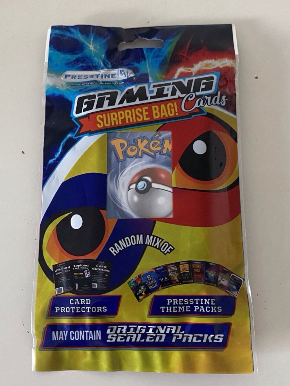 Gaming Surprise Bag Classic Pokemon Cards With Random Mix Preestine Theme Packs